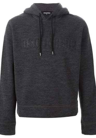 Dsquared² Logo Hoodie in Gray for Men | Lyst