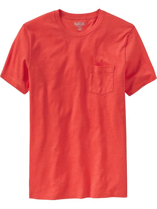 Old Navy Pocket Tees in Red for Men (Coral Sunset) | Lyst