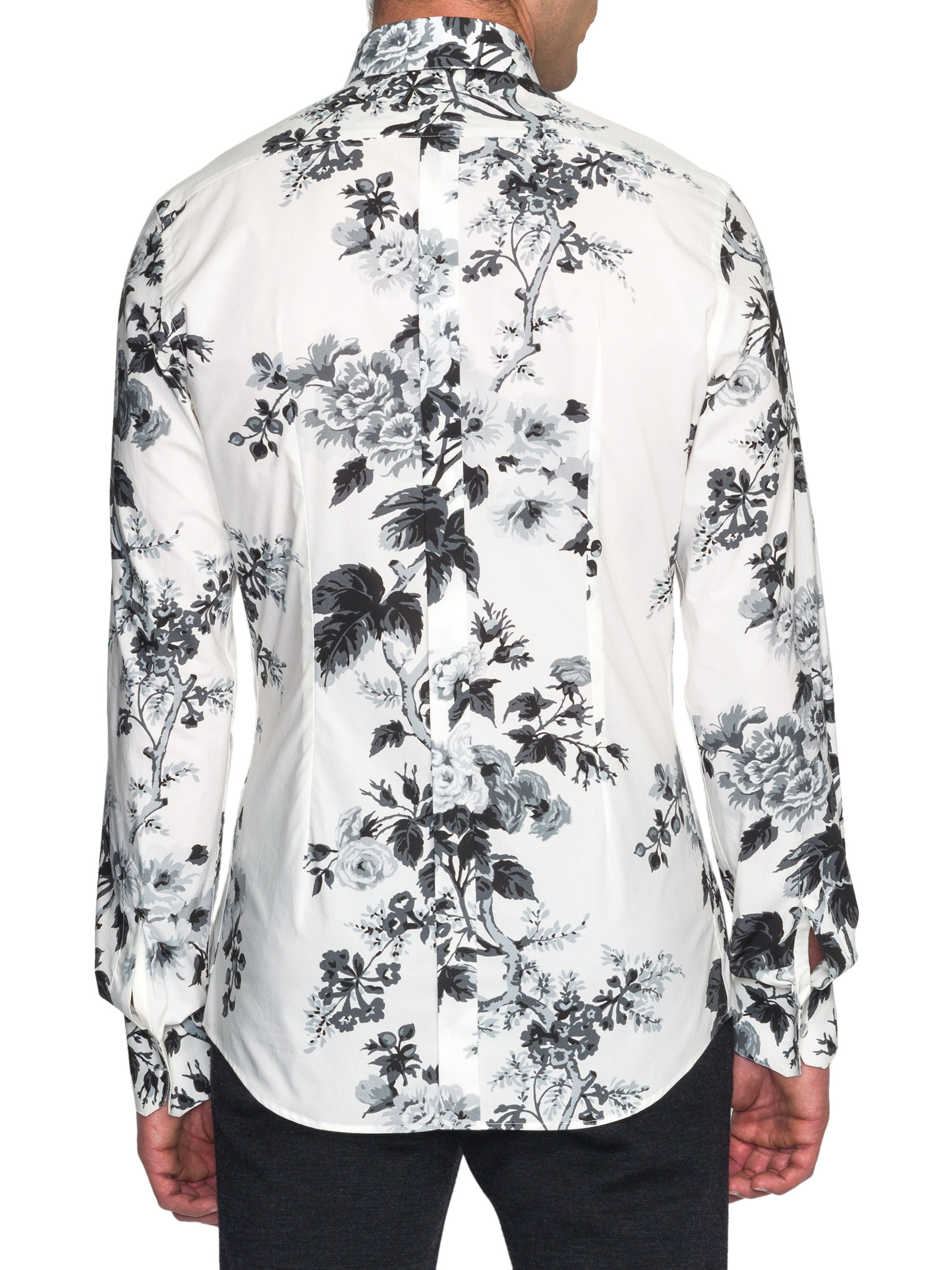 Dolce & gabbana Floral Print Shirt in Black for Men | Lyst
