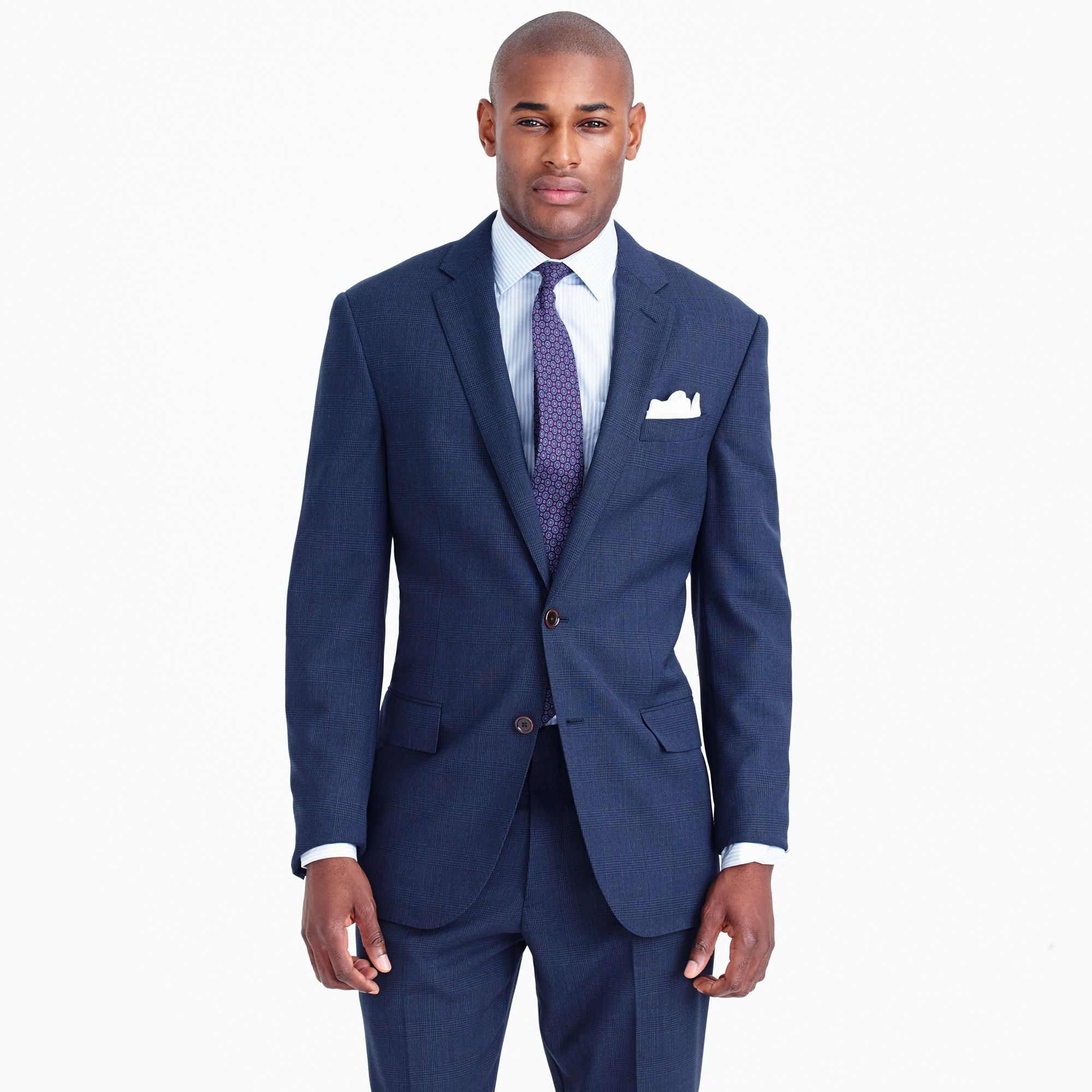 J.crew Crosby Traveler Suit Jacket In Glen Plaid Italian Wool in Blue ...