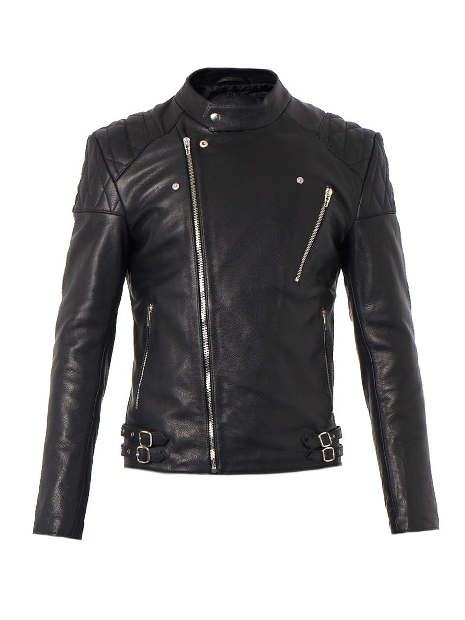 Mcq By Alexander Mcqueen Leather Biker Jacket in Black for Men | Lyst