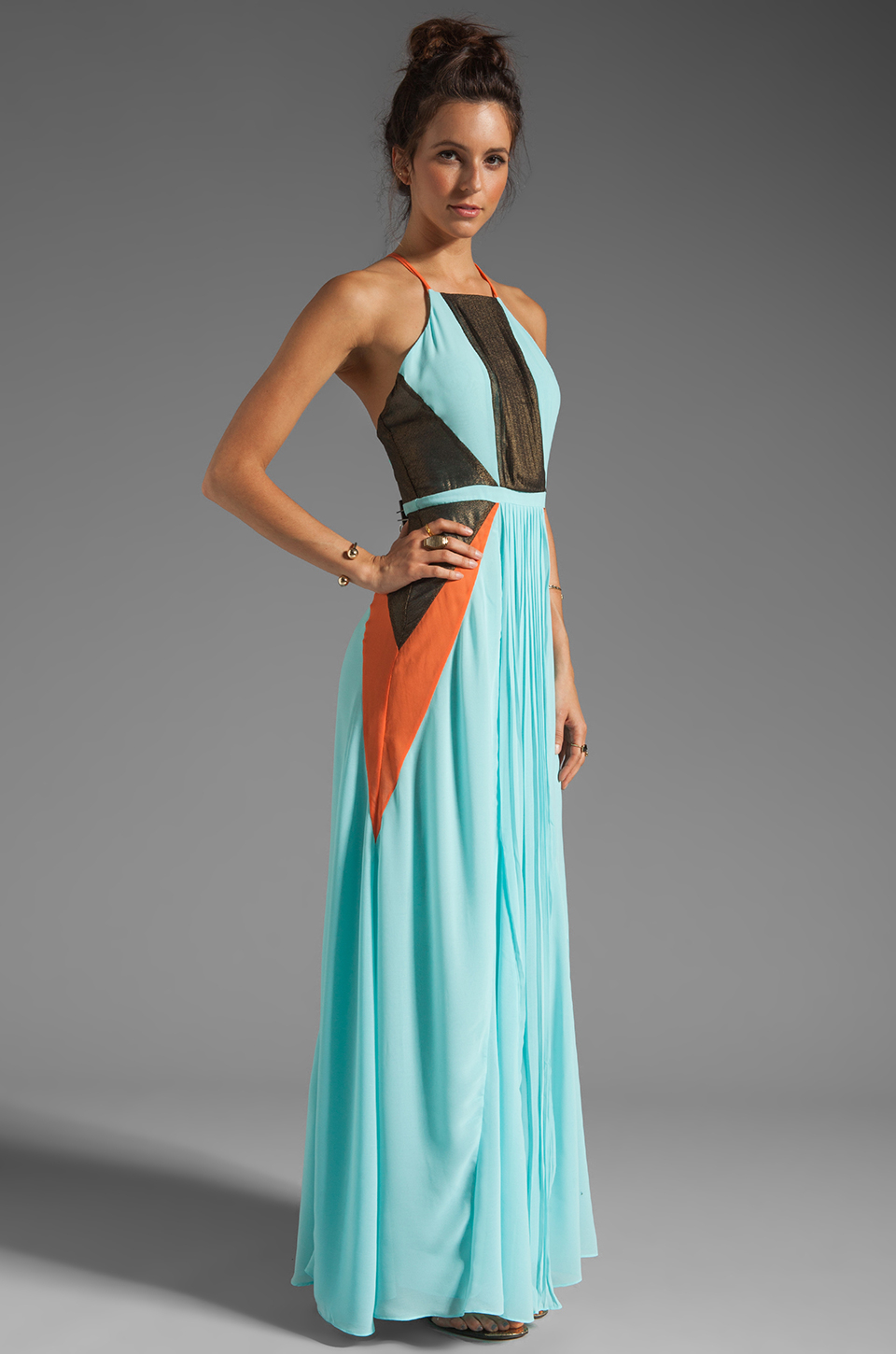 Lyst - Suboo Pleated Maxi Dress in Mint in Green