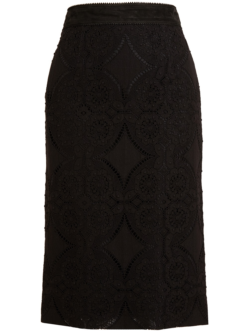 Antonio berardi Macramé Lace Pencil Skirt in Black | Lyst