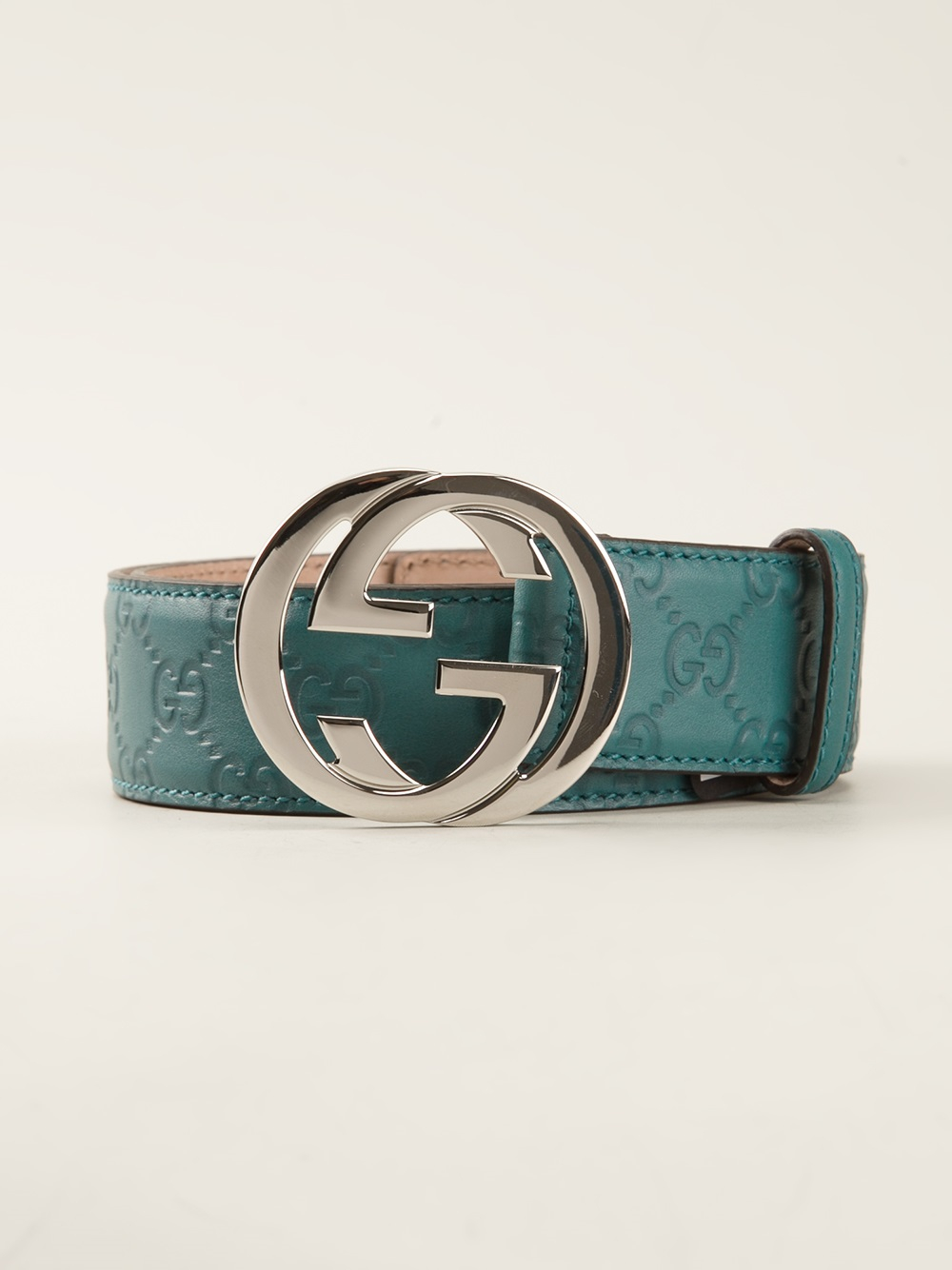 Gucci Logo Belt in Green for Men | Lyst