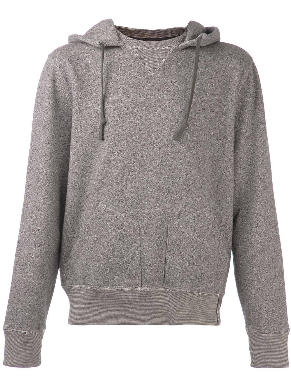 hoodie with ribbed sleeves