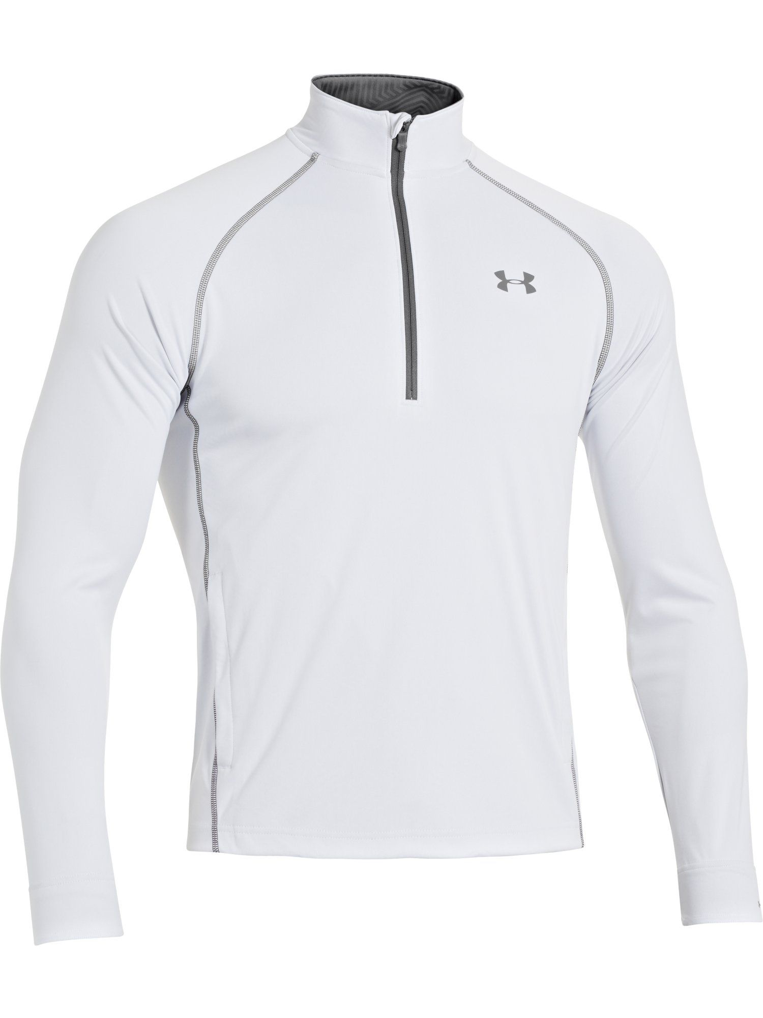 Under armour Elements Coldgear Infrared Zip Jacket in White for Men | Lyst