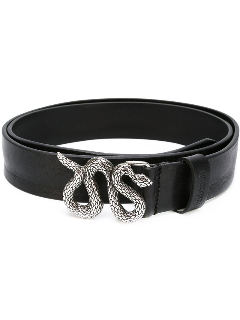 Just cavalli Snake Buckle Belt in Metallic for Men | Lyst