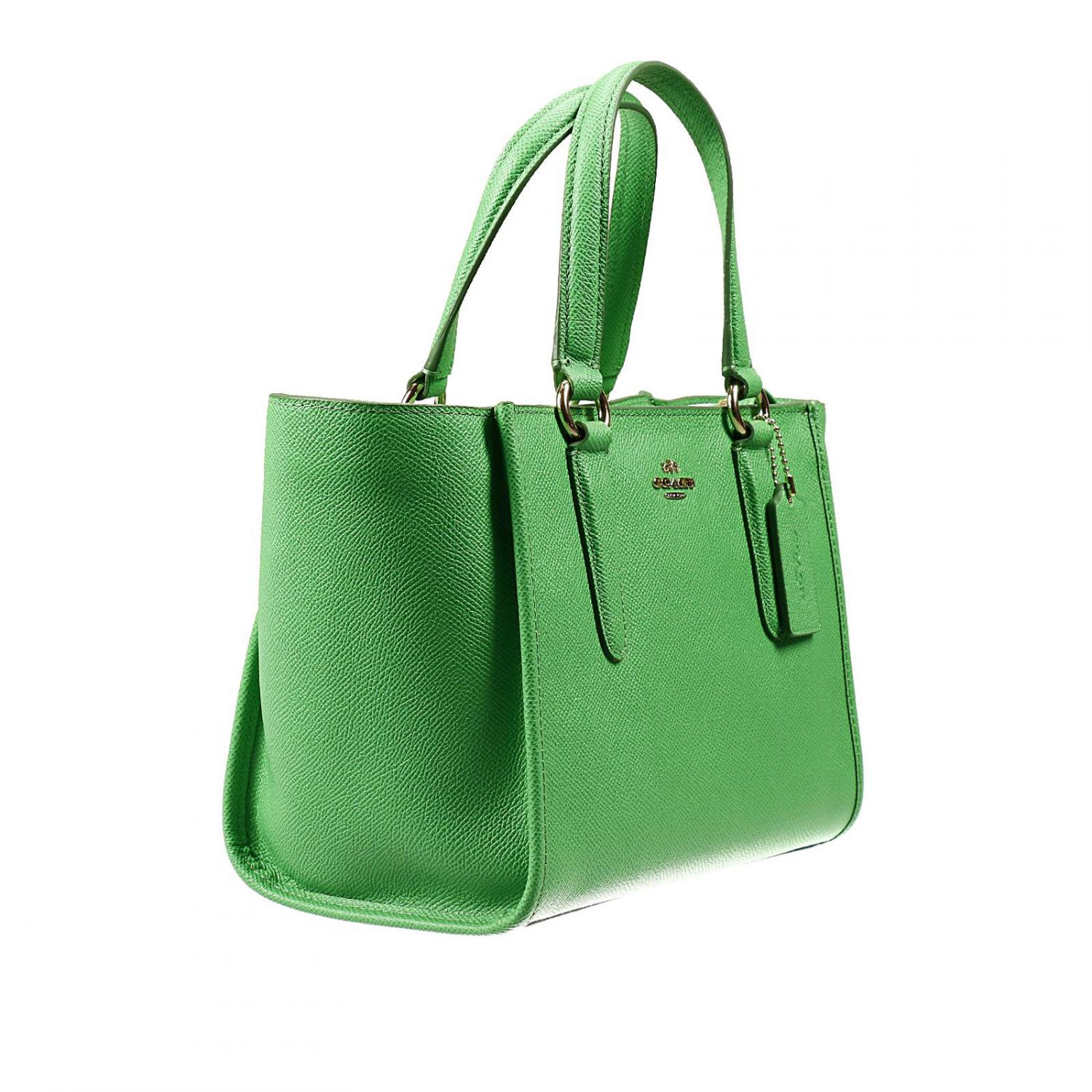 Lyst Coach Handbag Bag Mini Crossbe Carryall Ping Leather In Green Gallery