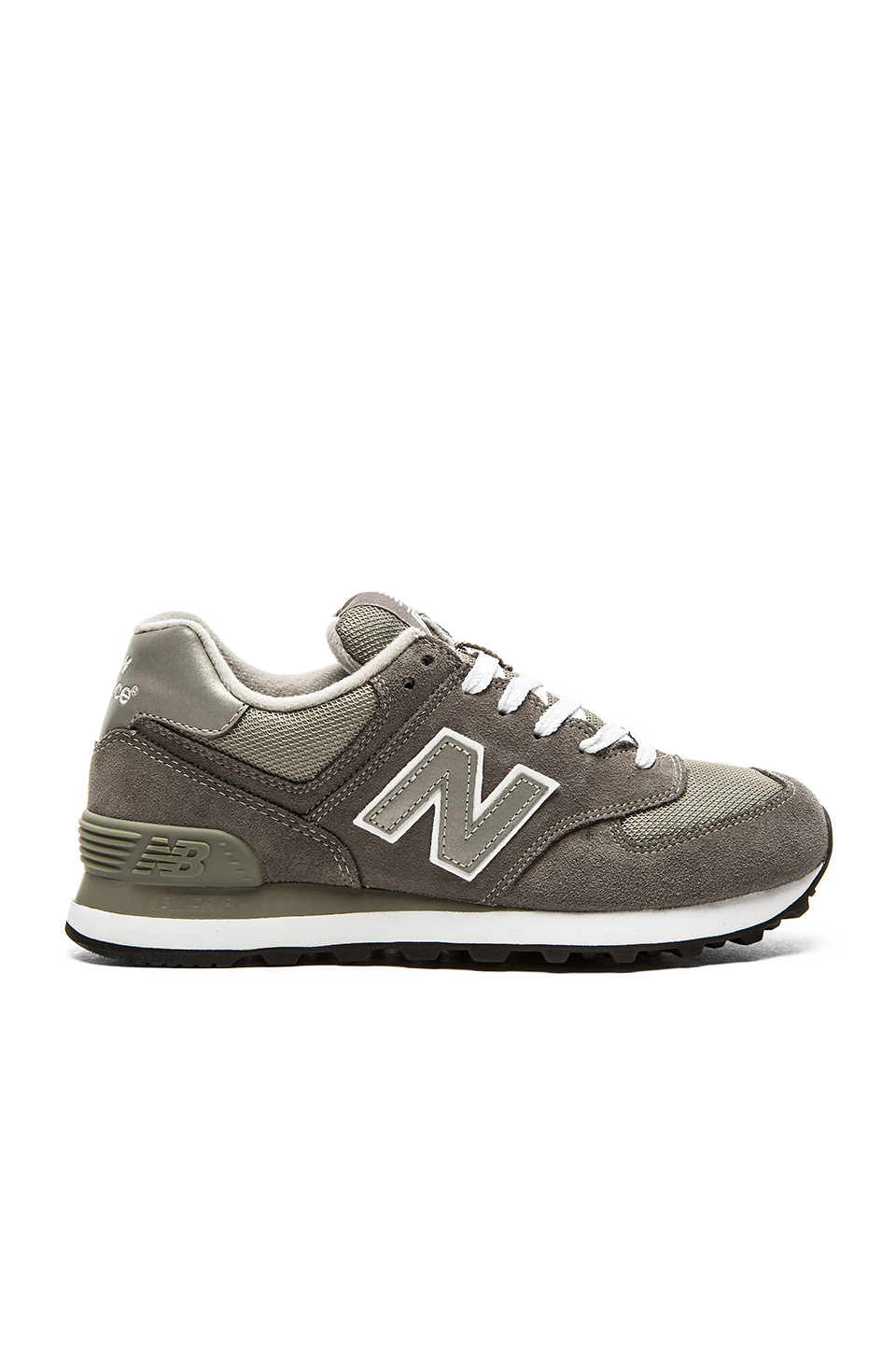 New Balance Leather 574 Core Collection Sneaker in Grey (Gray) - Lyst