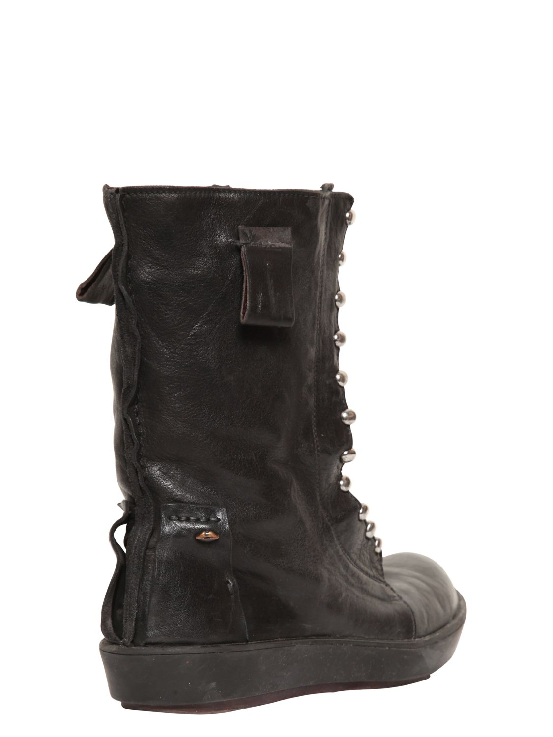 Vintage Black Leather Boots 55
