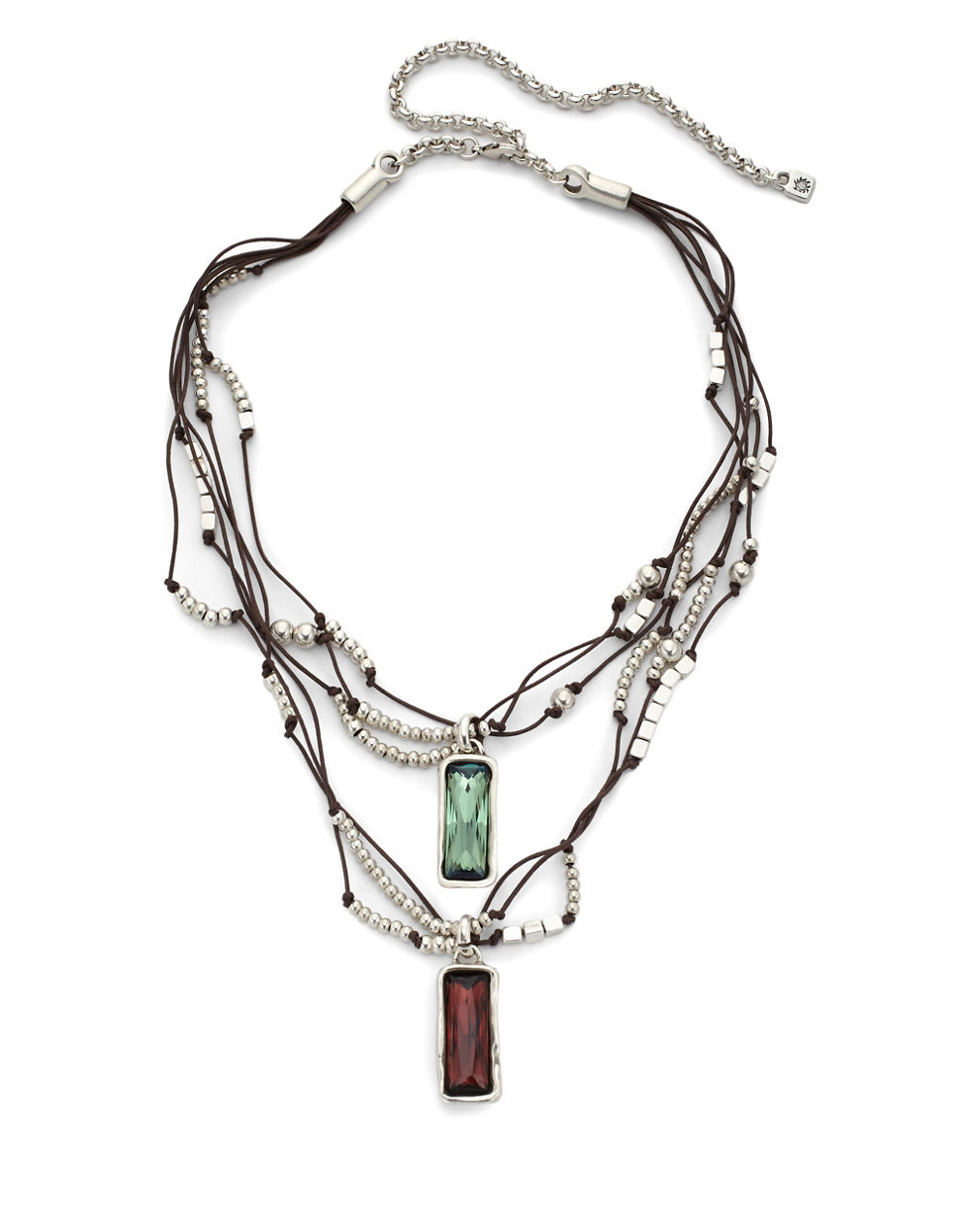 Lyst - Uno de 50 Layered Swarovski Crystal Pendant Necklace in Green