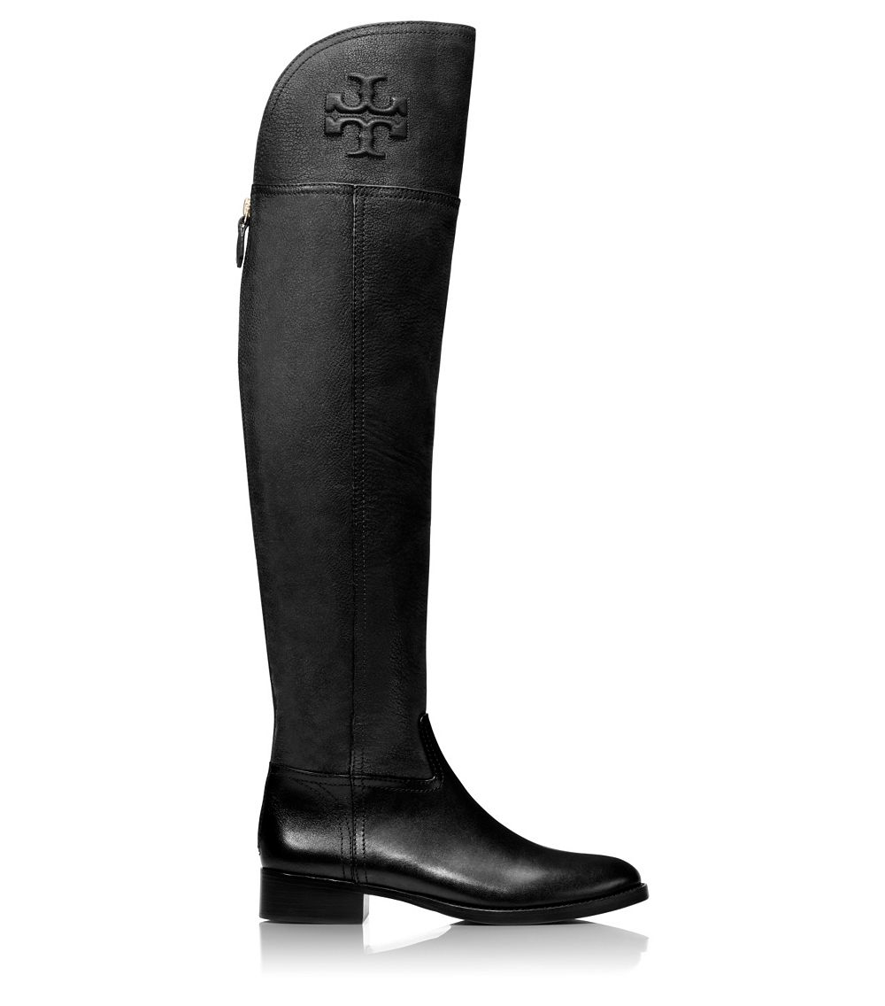 Tory burch Simone Over-The-Knee Boot in Black | Lyst