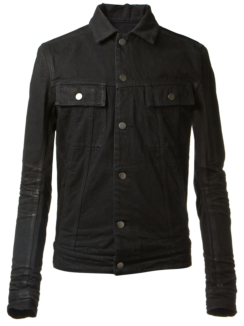 Balmain Distressed Denim Jacket in Black for Men - Lyst