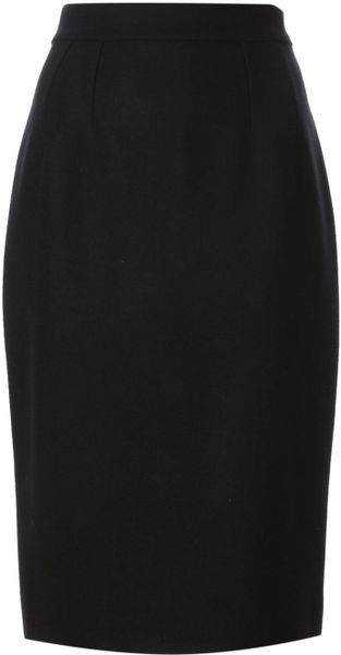 Dolce & Gabbana High Waisted Skirt in Black | Lyst