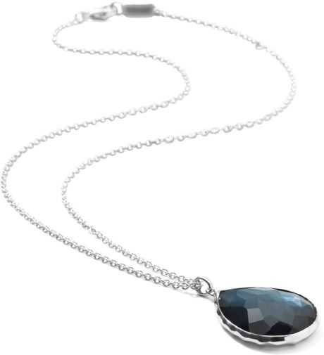 Ippolita Wonderland Silver Large Teardrop Pendant Necklace in Silver ...