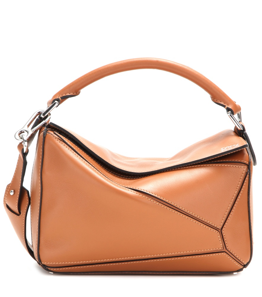 Loewe Puzzle Small Leather Shoulder Bag in Brown | Lyst