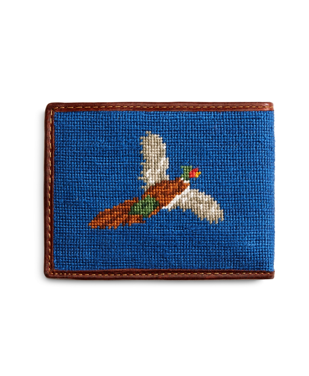 Lyst Brooks Brothers Duck Hunting Needlepoint Wallet in Blue for Men