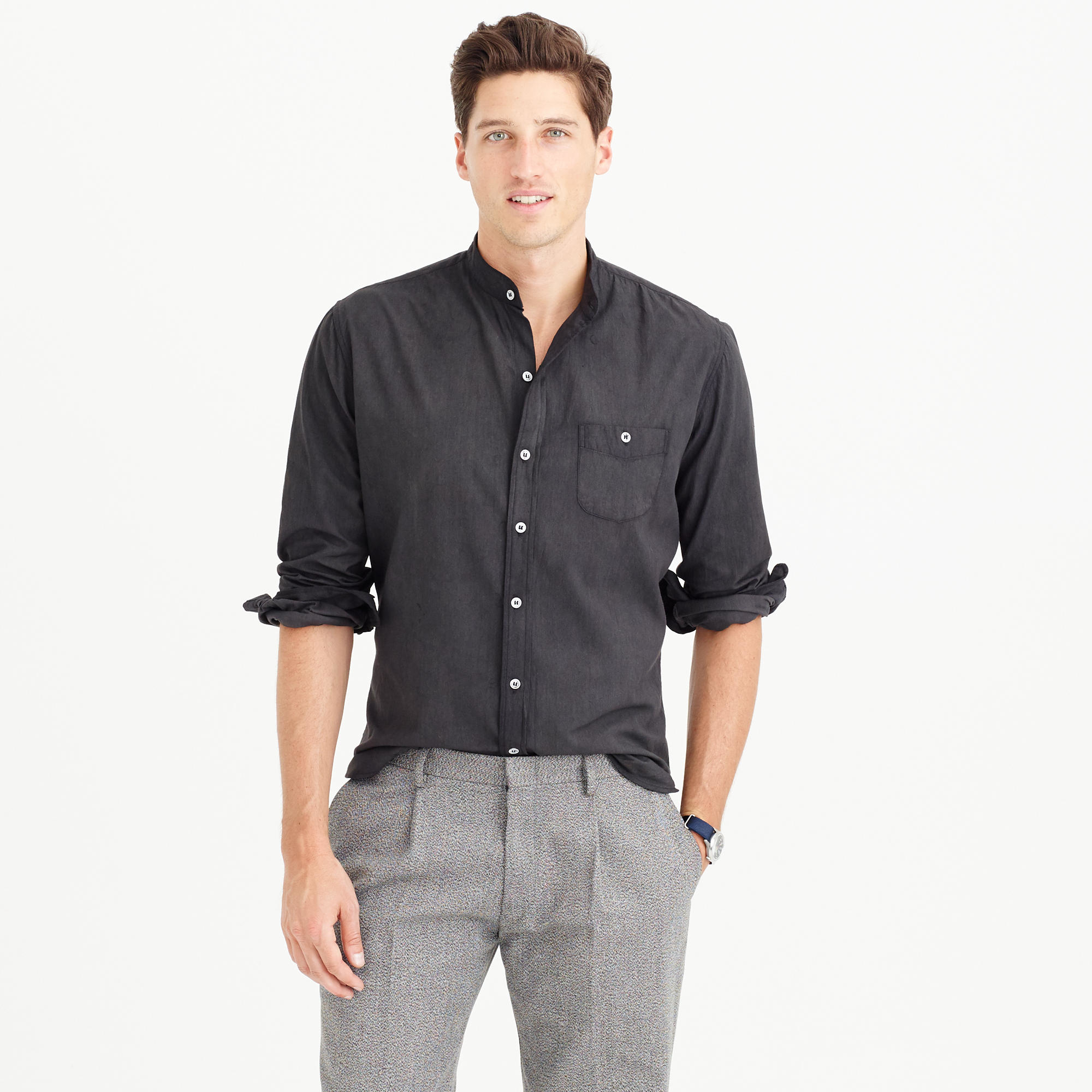 Lyst - Industry of All Nations Madras Shirt in Gray for Men