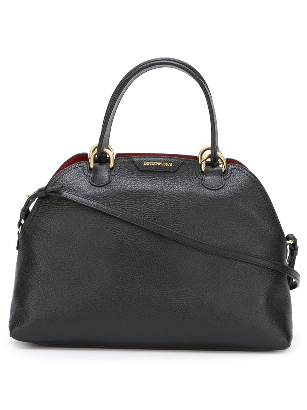 Emporio armani 'bauletto' Tote Bag in Black Lyst