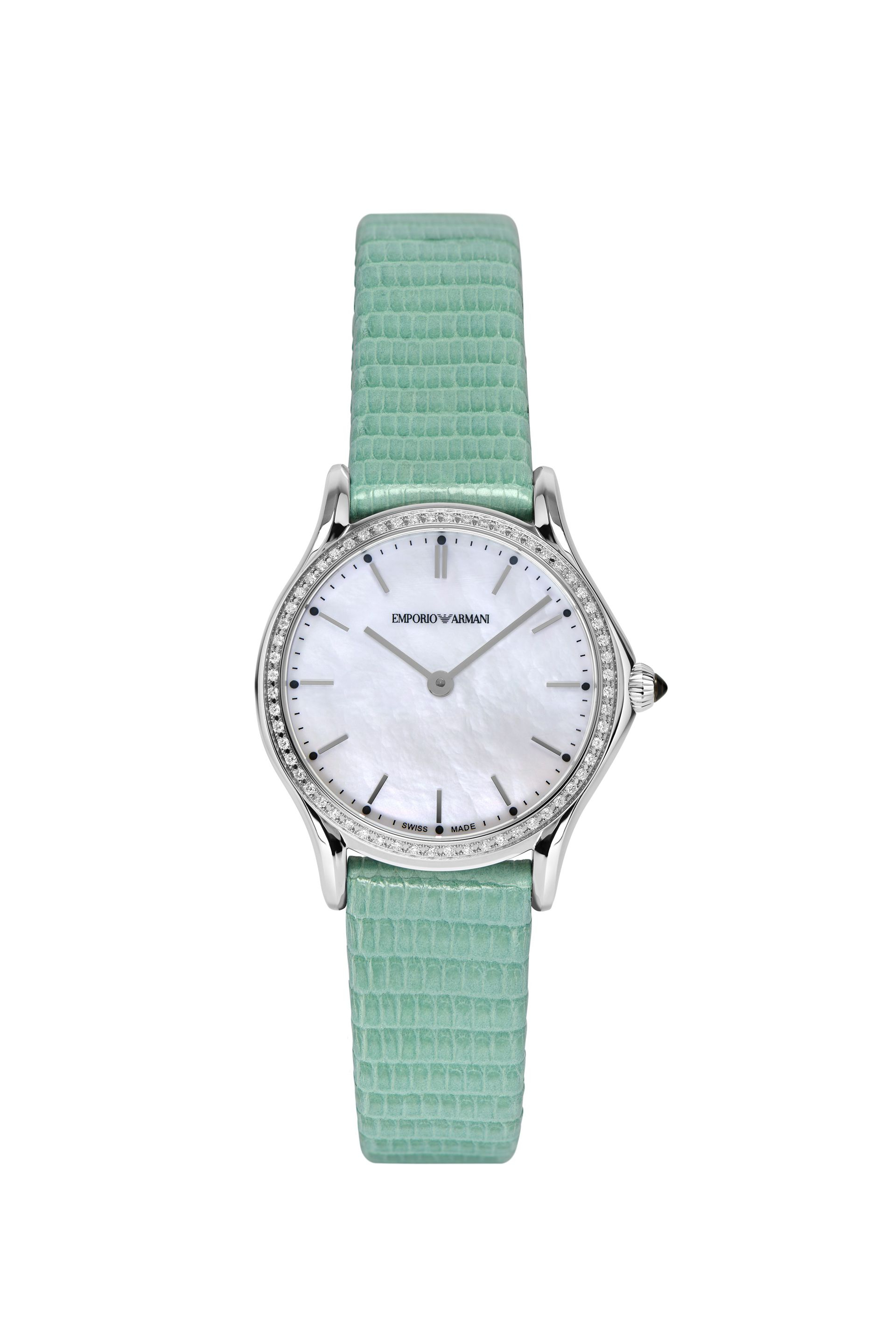 armani green watch