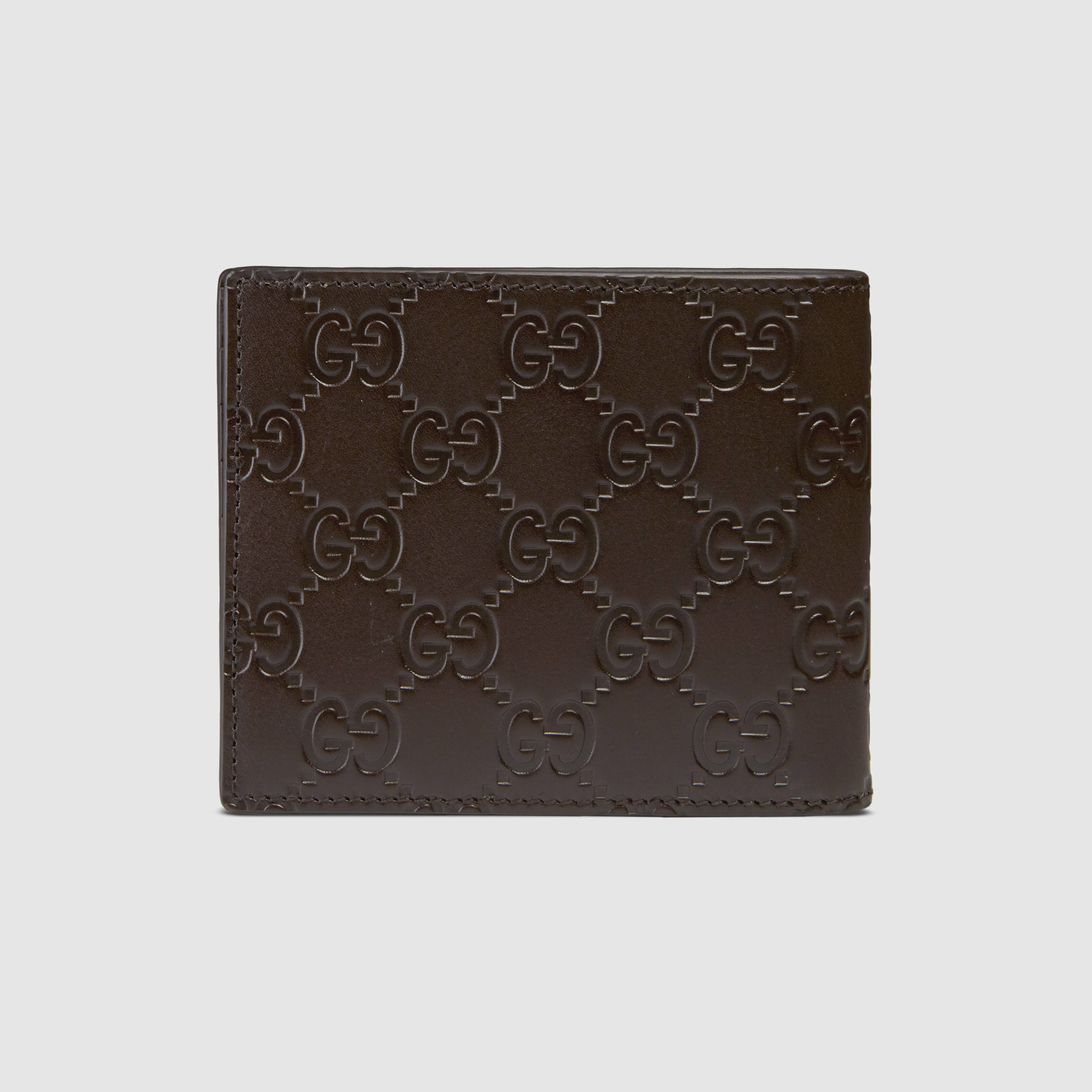 Lyst - Gucci Signature Money Clip Wallet in Brown for Men