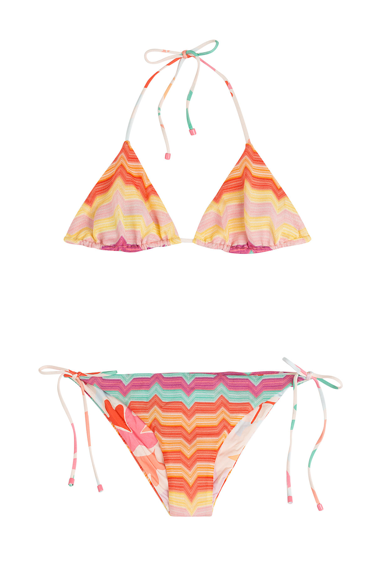 Missoni Reversible Knit Triangle Bikini - Multicolor in Multicolor ...