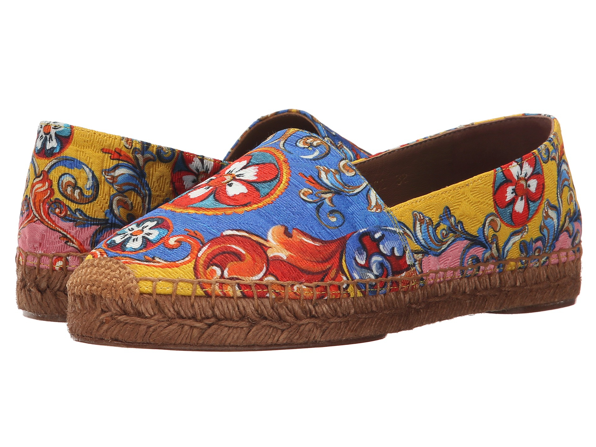 Women's Dolce & Gabbana Espadrillas Broccato St. Carretto Flats Women's Dolce & Gabbana Espadrillas Broccato St. Carretto Flats