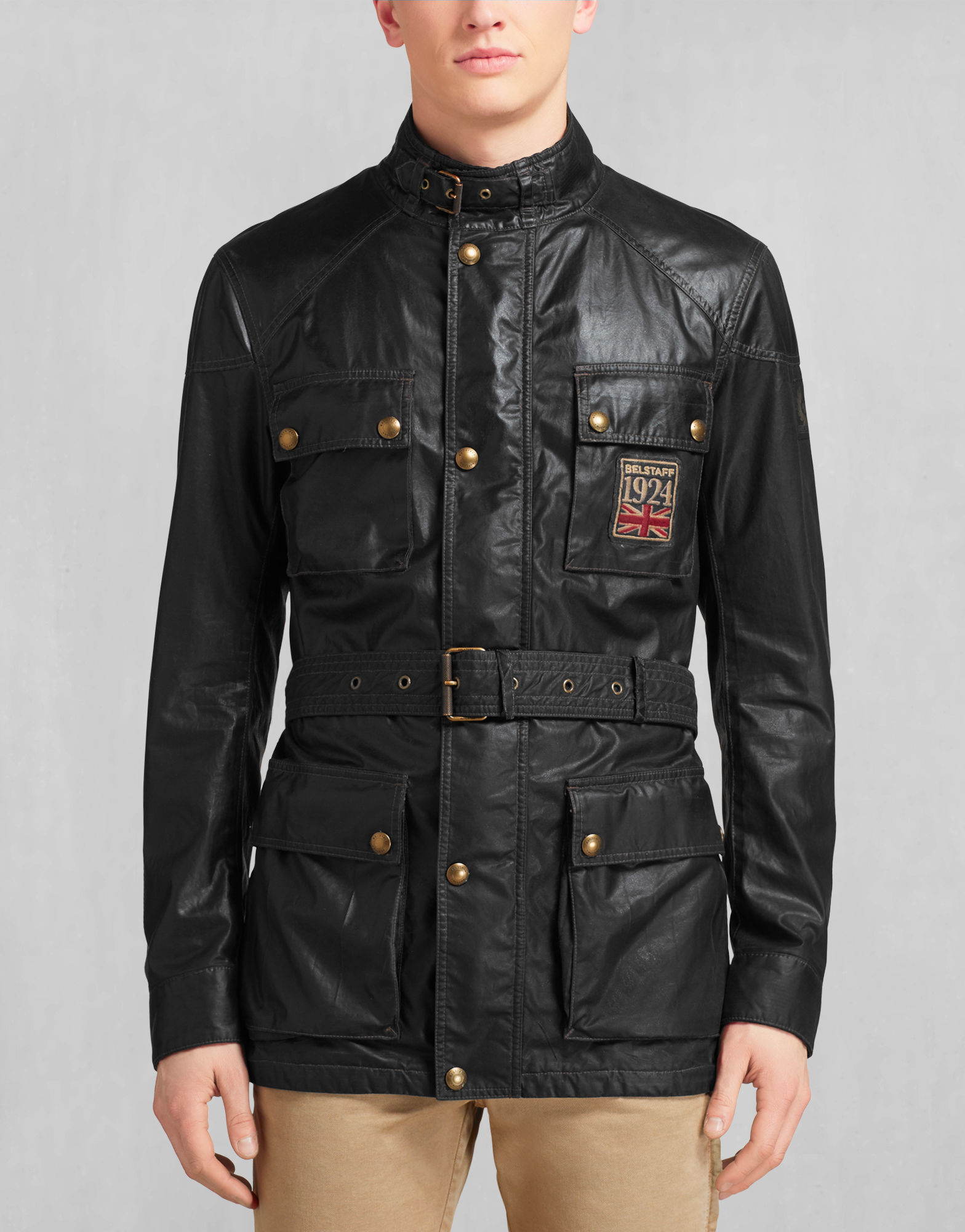 Belstaff Roadmaster Belted Jacket Black Belstaff Roadmaster Belted Jacket Black