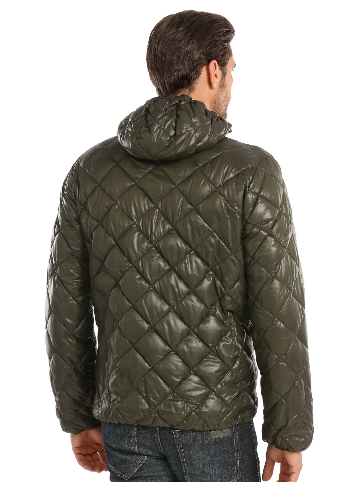 Guess Marciano Quilted Down Jacket in Green for Men Lyst