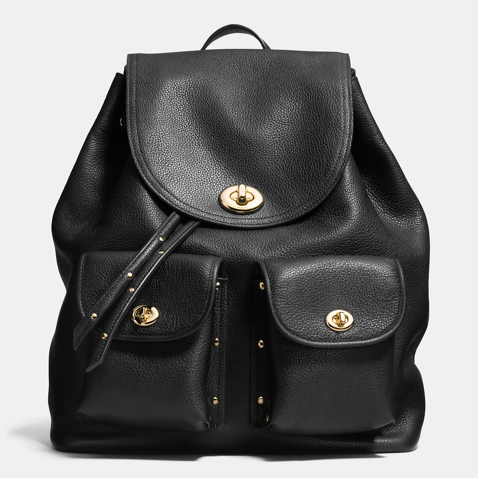 Coach Pocket Backpack in Black | Lyst