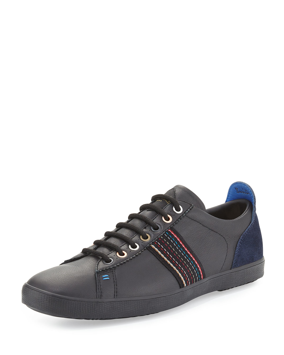 Paul Smith Osmo Leather Sneaker in Blue for Men - Lyst