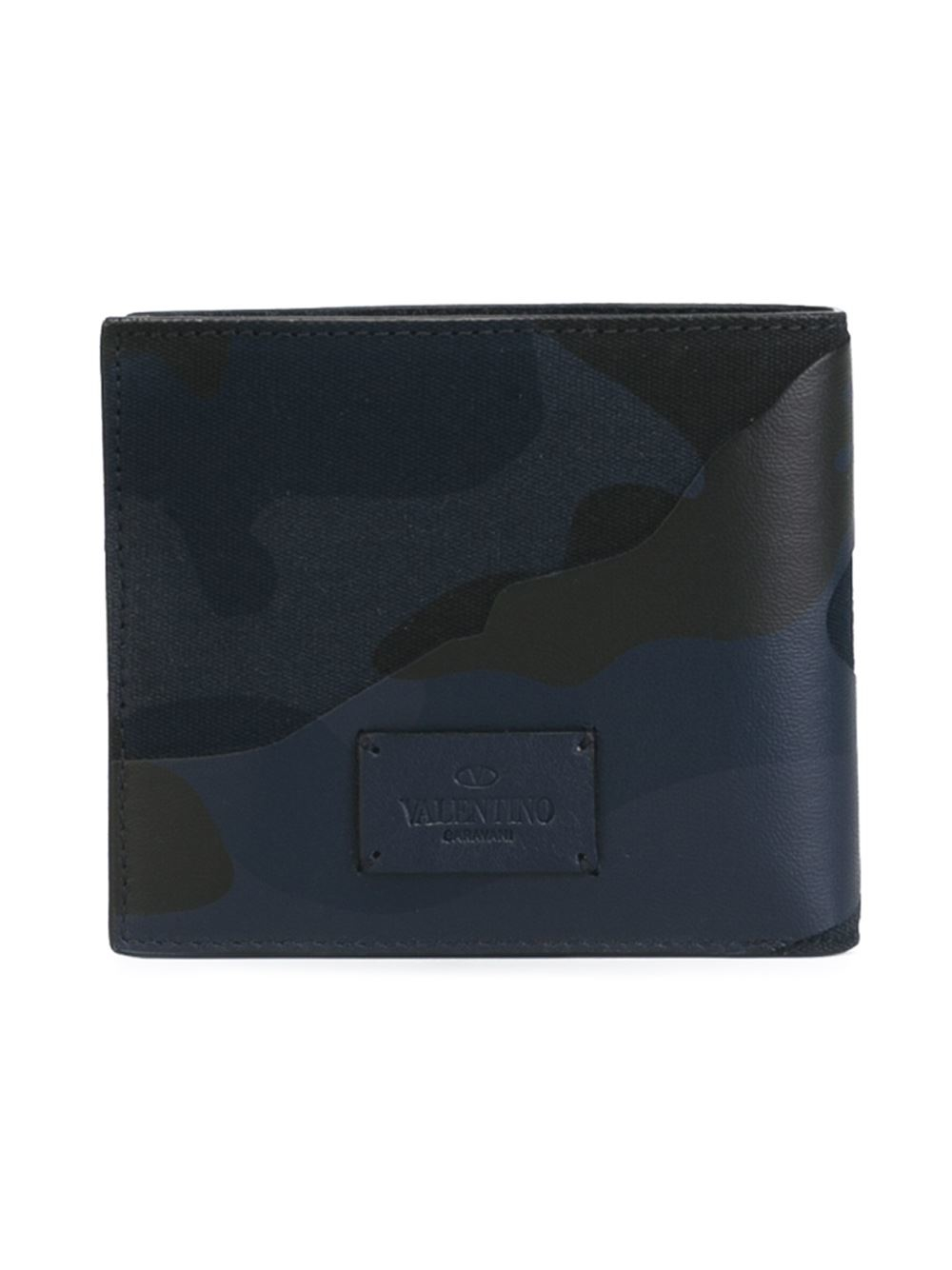 Valentino Camouflage Wallet in Blue for Men Lyst