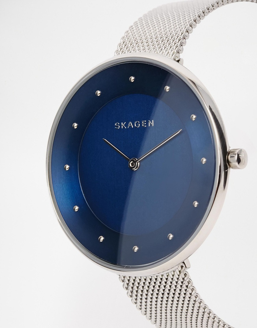 Lyst - Skagen Skw2293 Gitte Blue  twist Watch in Blue