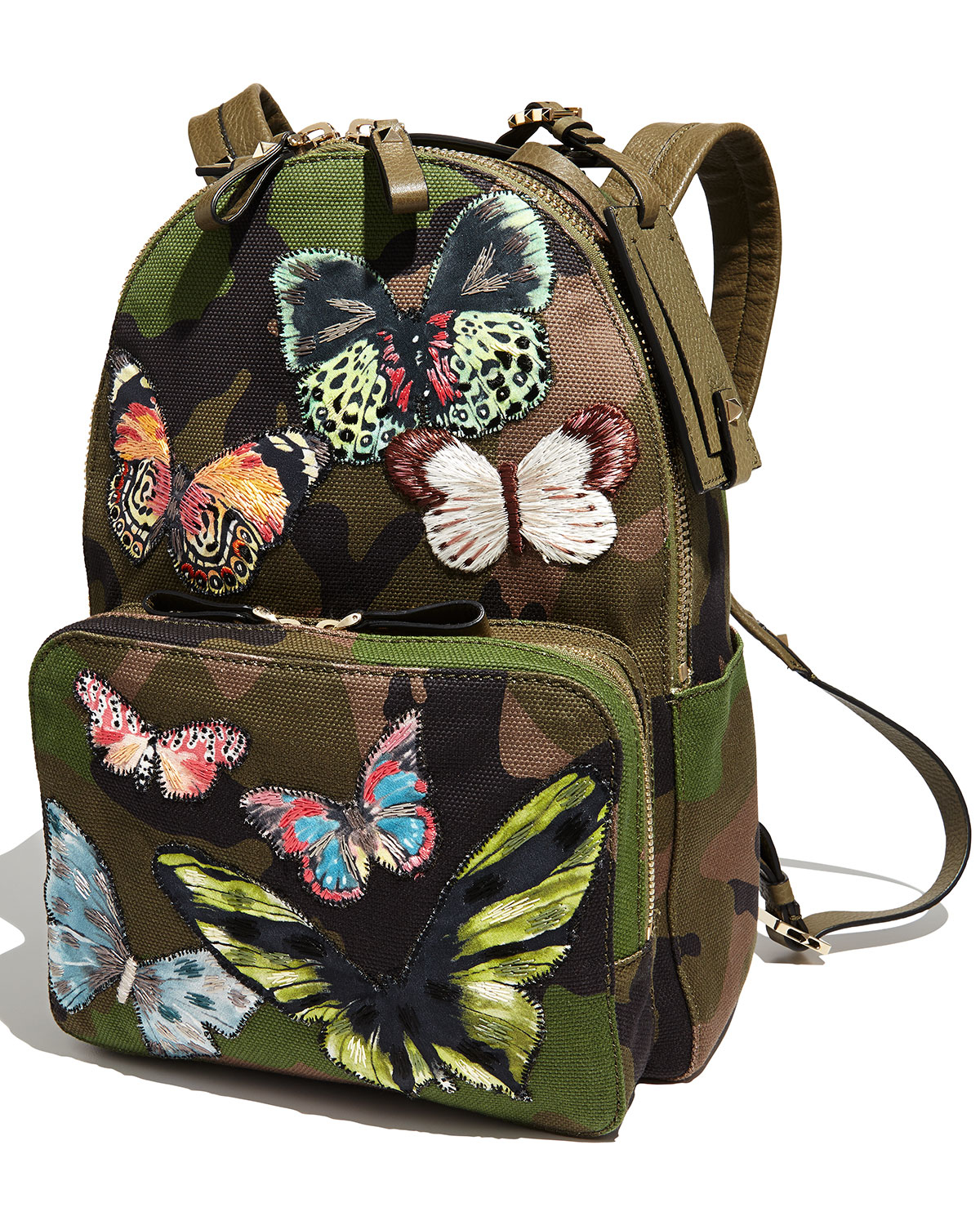 Valentino Camoprint Butterfly Backpack in Green Lyst