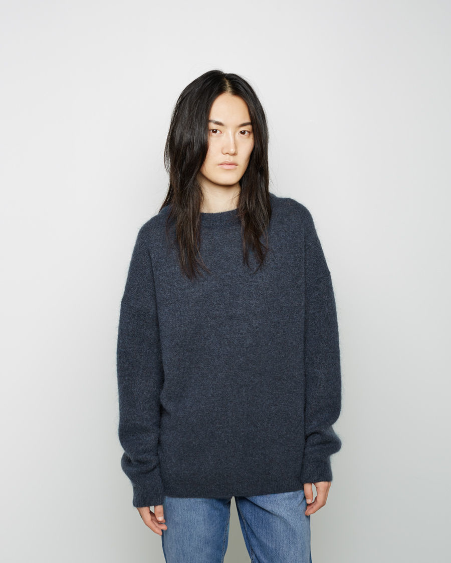 Acne studios Dramatic Moh Sweater in Blue | Lyst