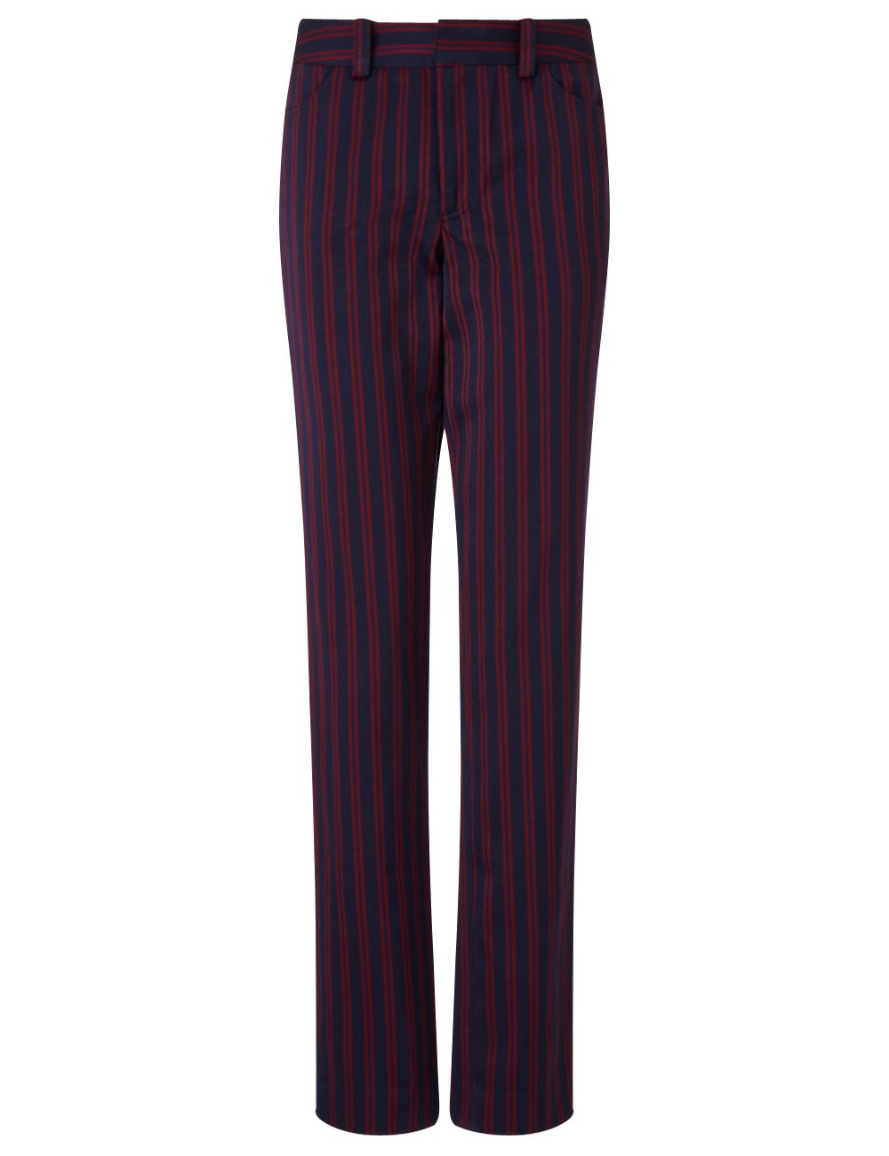 navy slim trousers womens