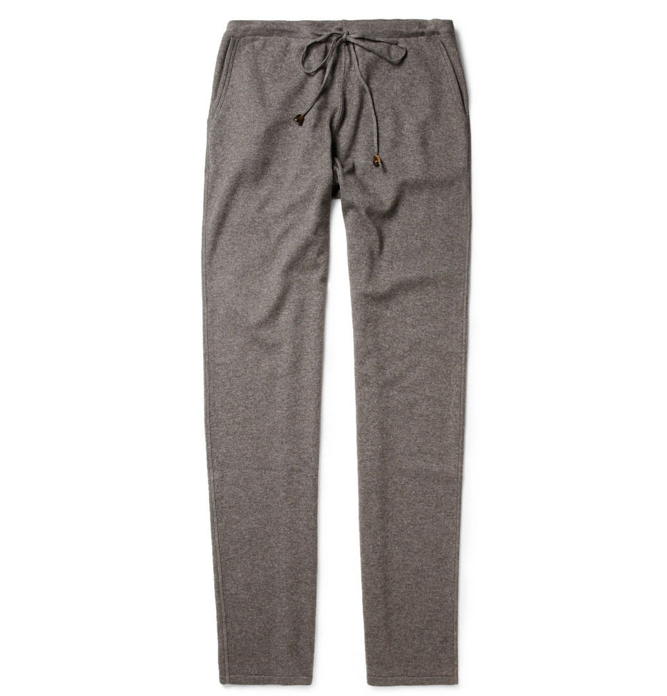 Lyst - Loro Piana Cashmere And Silk-Blend Tracksuit Pants in Gray for Men