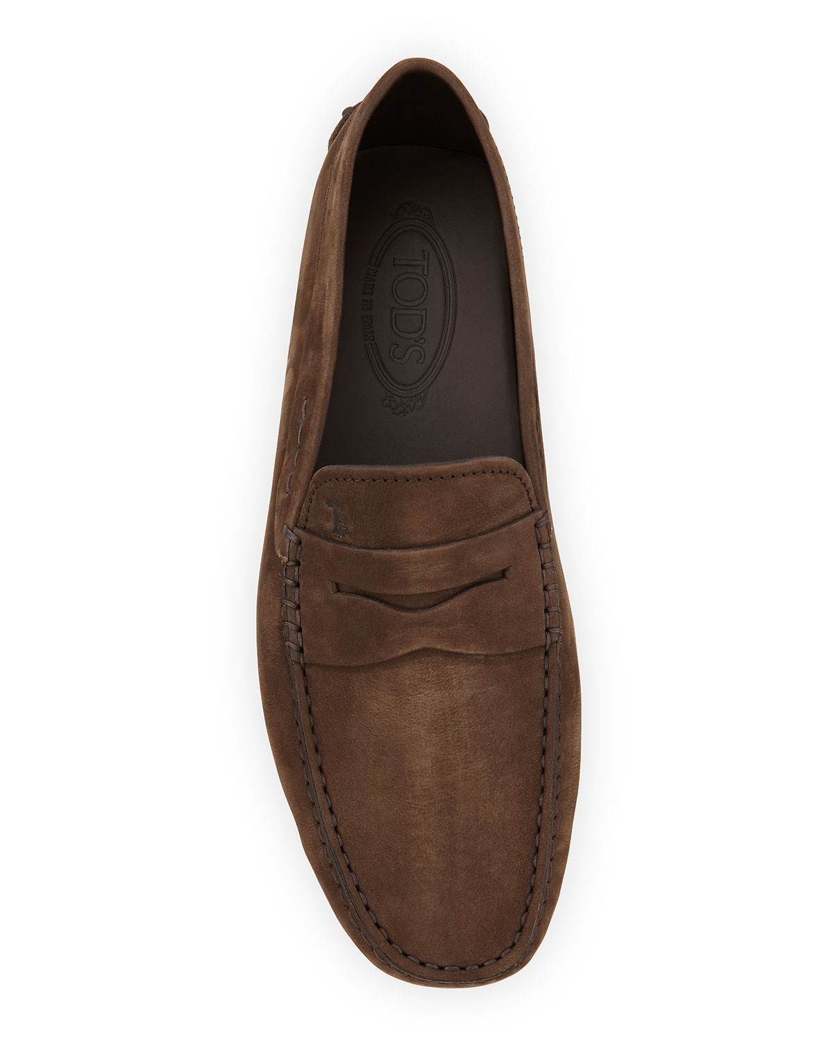 Lyst - Tod's Gommini Benson Burnished-leather Slipper in Brown for Men