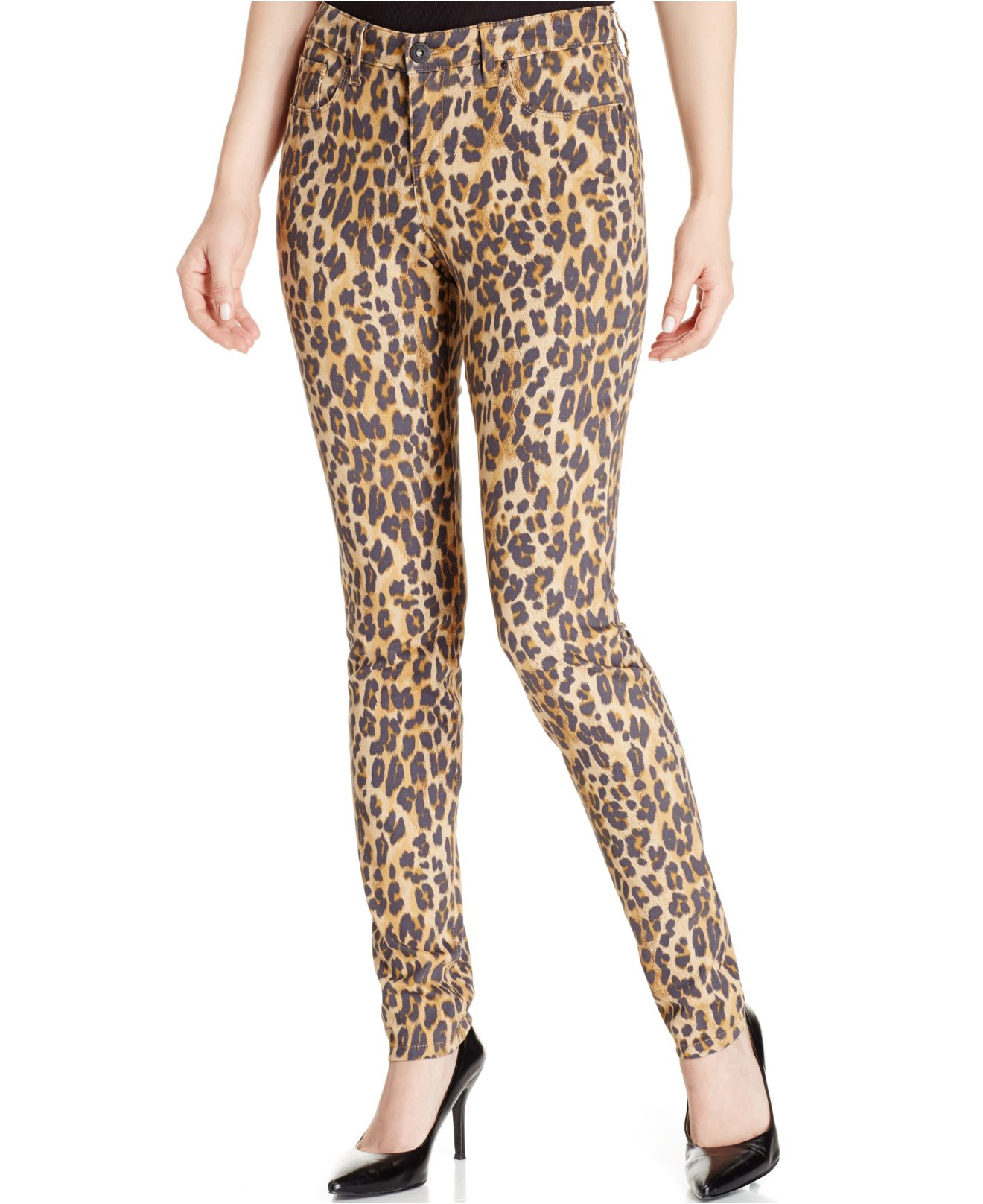 Style & co. Petite Leopard-print Curvy Tummy-control Leggings | Lyst