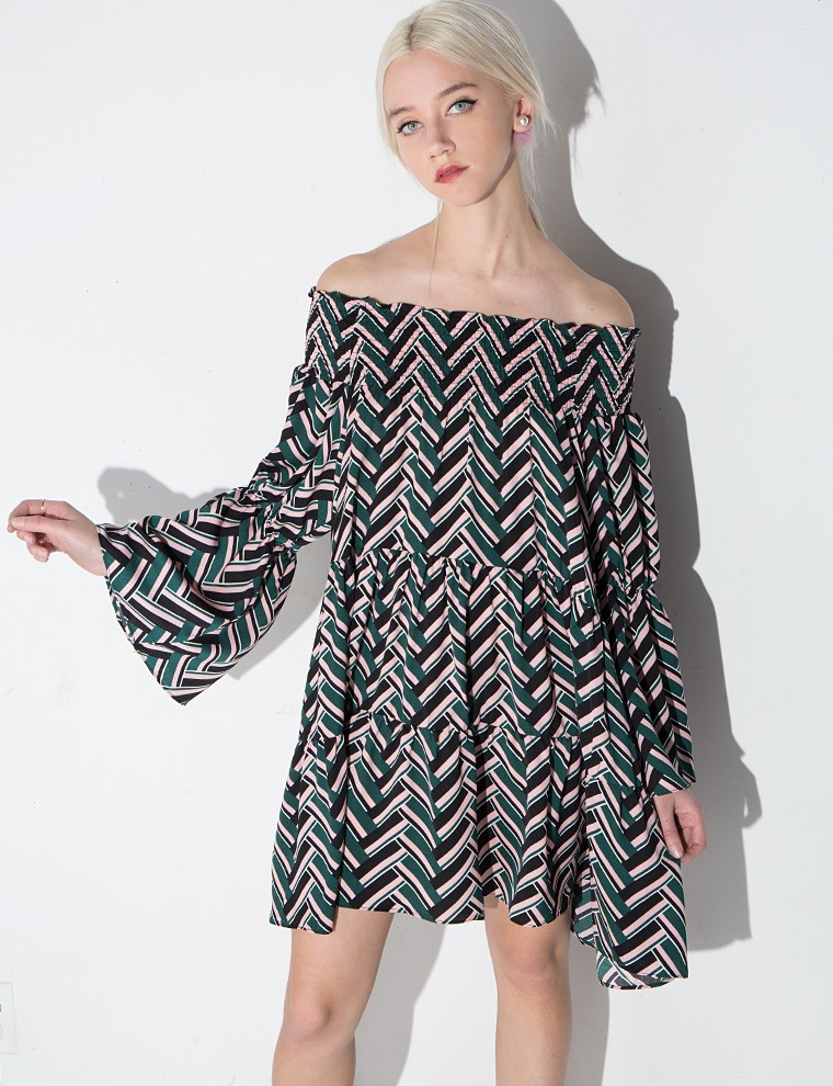 Off the Shoulder Babydoll Dresses