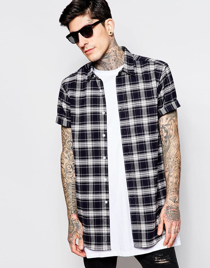 longline checked shirts