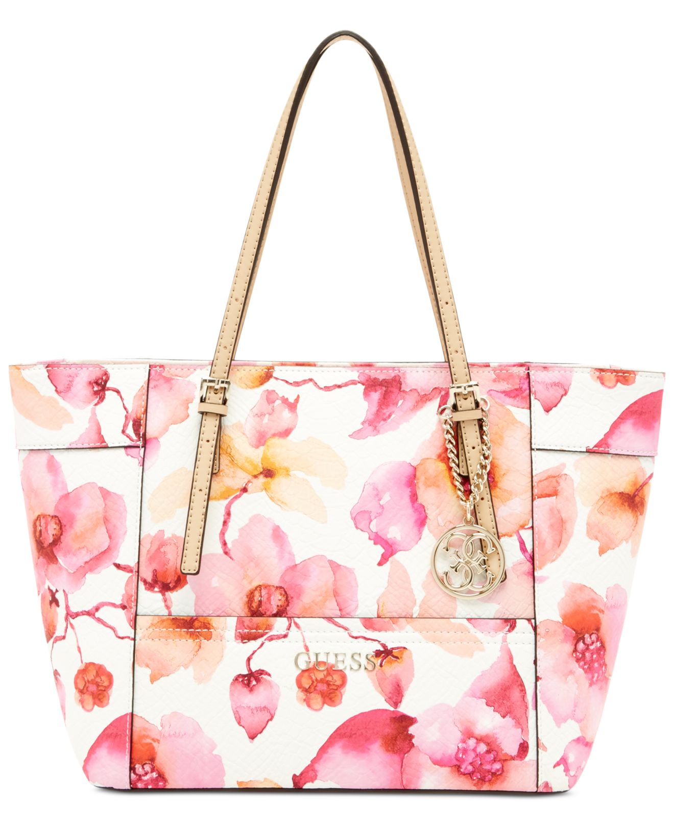 Lyst Guess Delaney Small Classic Tote In Purple Gallery