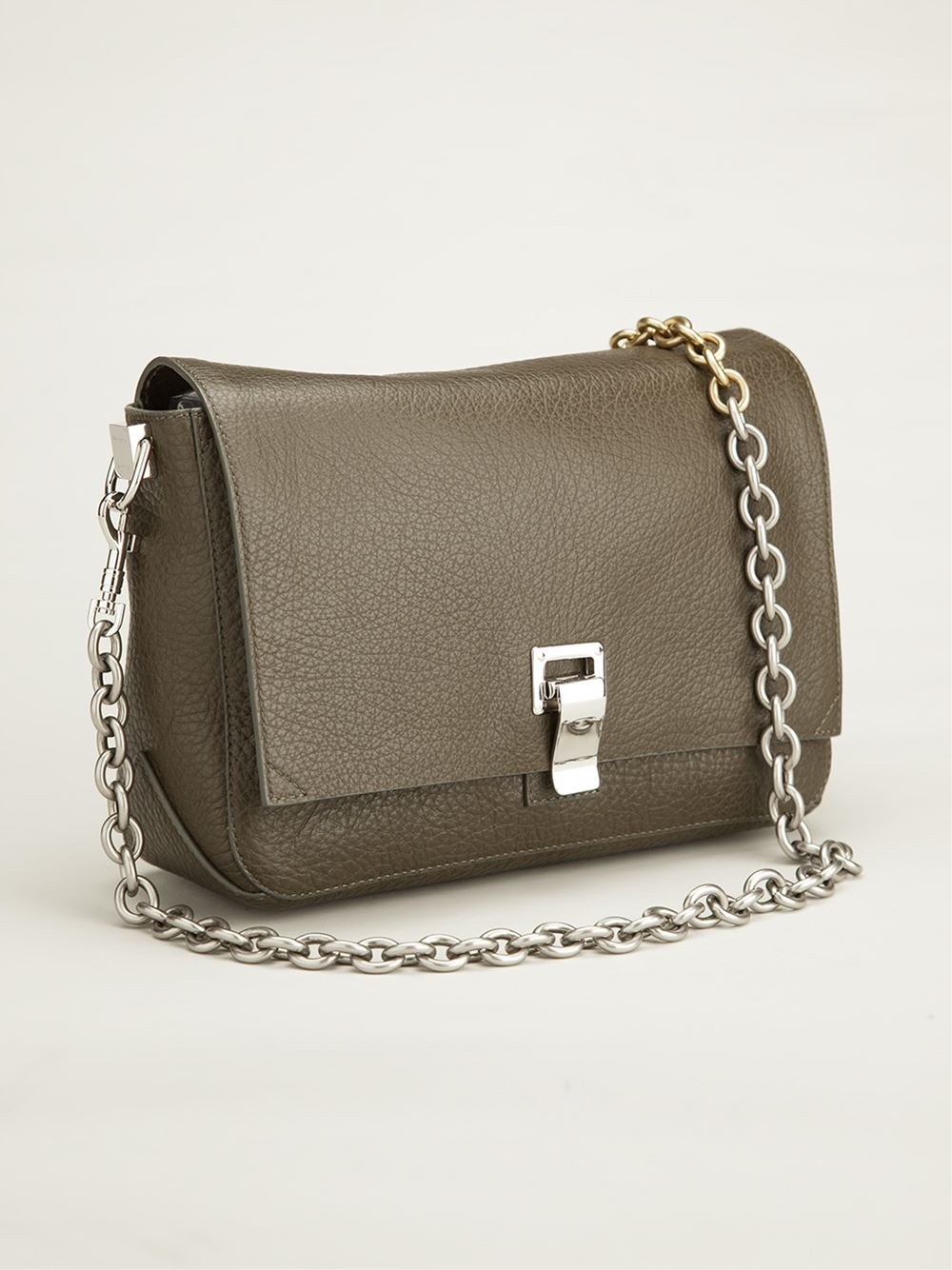 Lyst Proenza Schouler Small 'Ps Courier' Shoulder Bag in Green