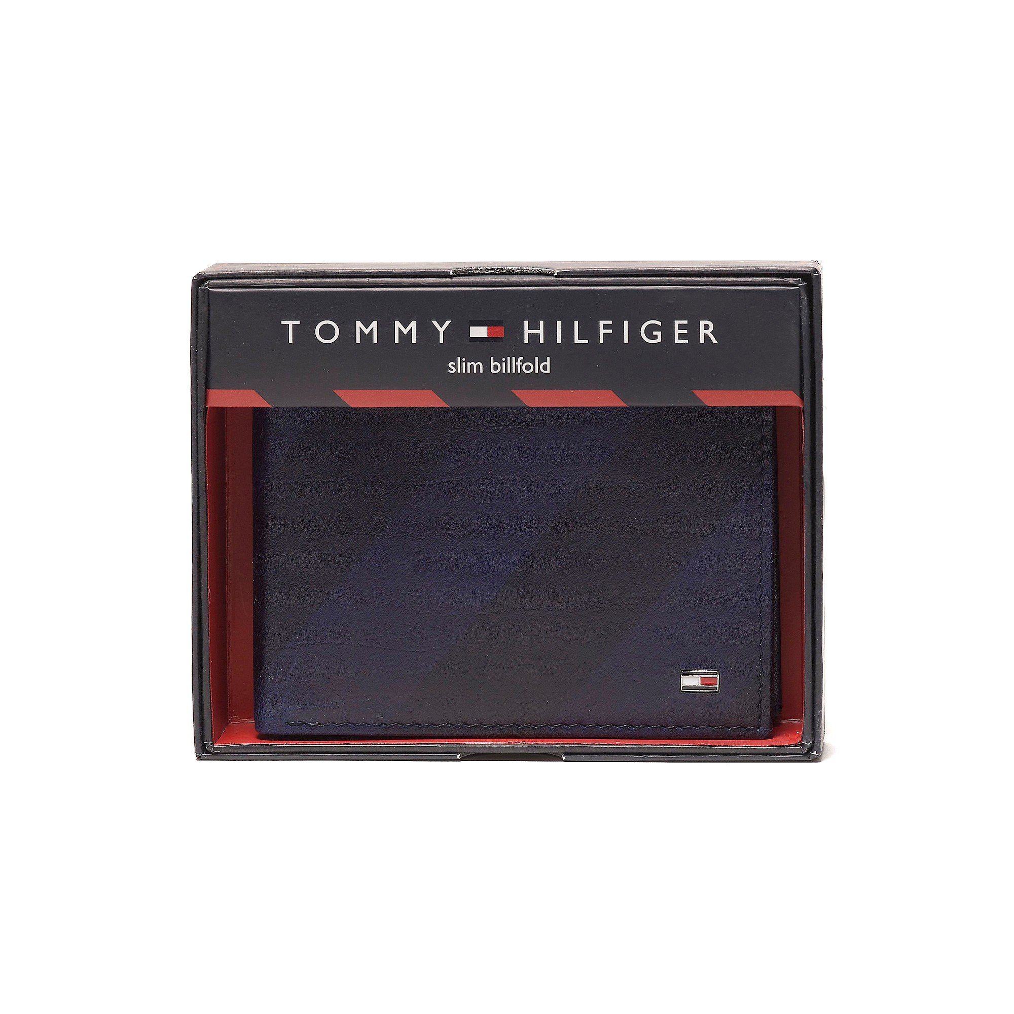 Tommy hilfiger Shadow Stripe Leather Wallet in Blue for ...