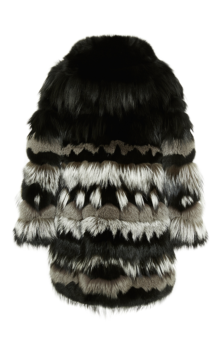 Calvin Klein Ivory Mohair And Cashmere Knit Pin Closure Coat In Catherine Malandrino Snap Tab Closure Faux Fur Coat Nordstrom