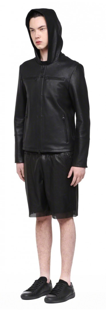 Mackage Van Black Leather Jacket With Hood In For Men Lyst Gallery