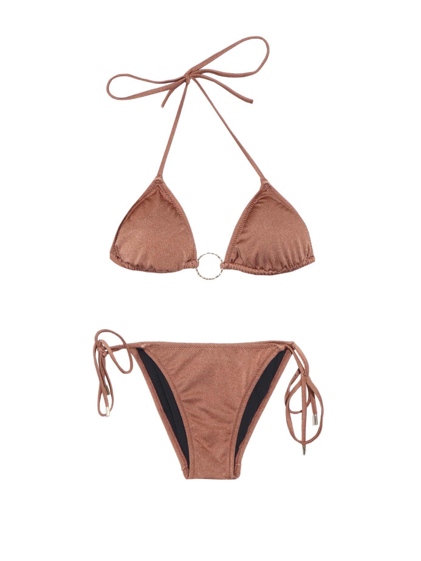 Melissa odabash Miami Triangle Bikini in Metallic | Lyst