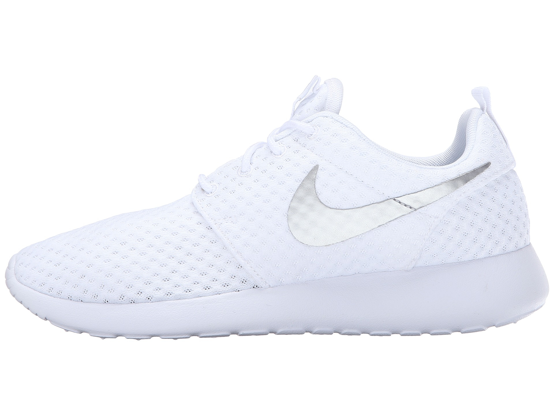 nike roshe run nm breeze – white – black – hot lava