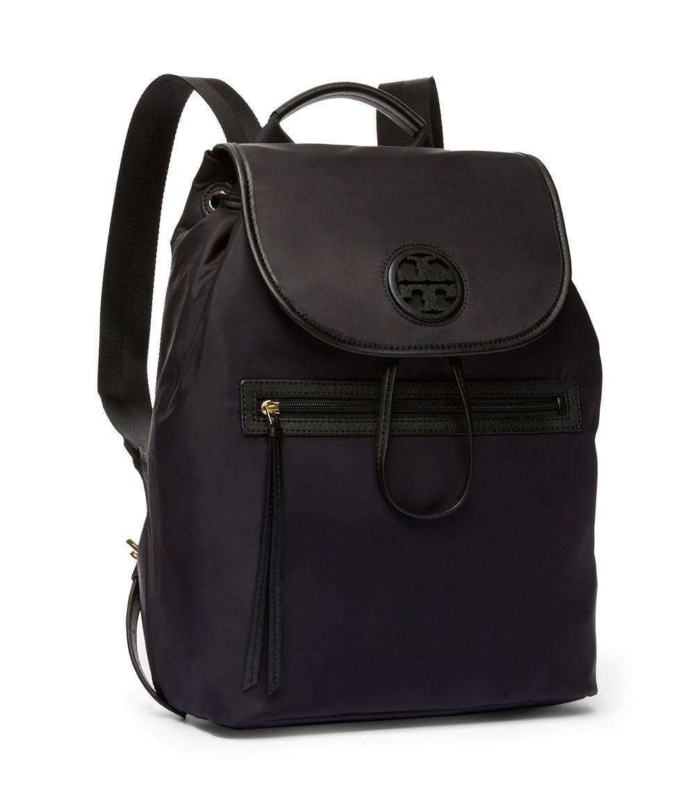 Tory burch Nylon Backpack in Black | Lyst