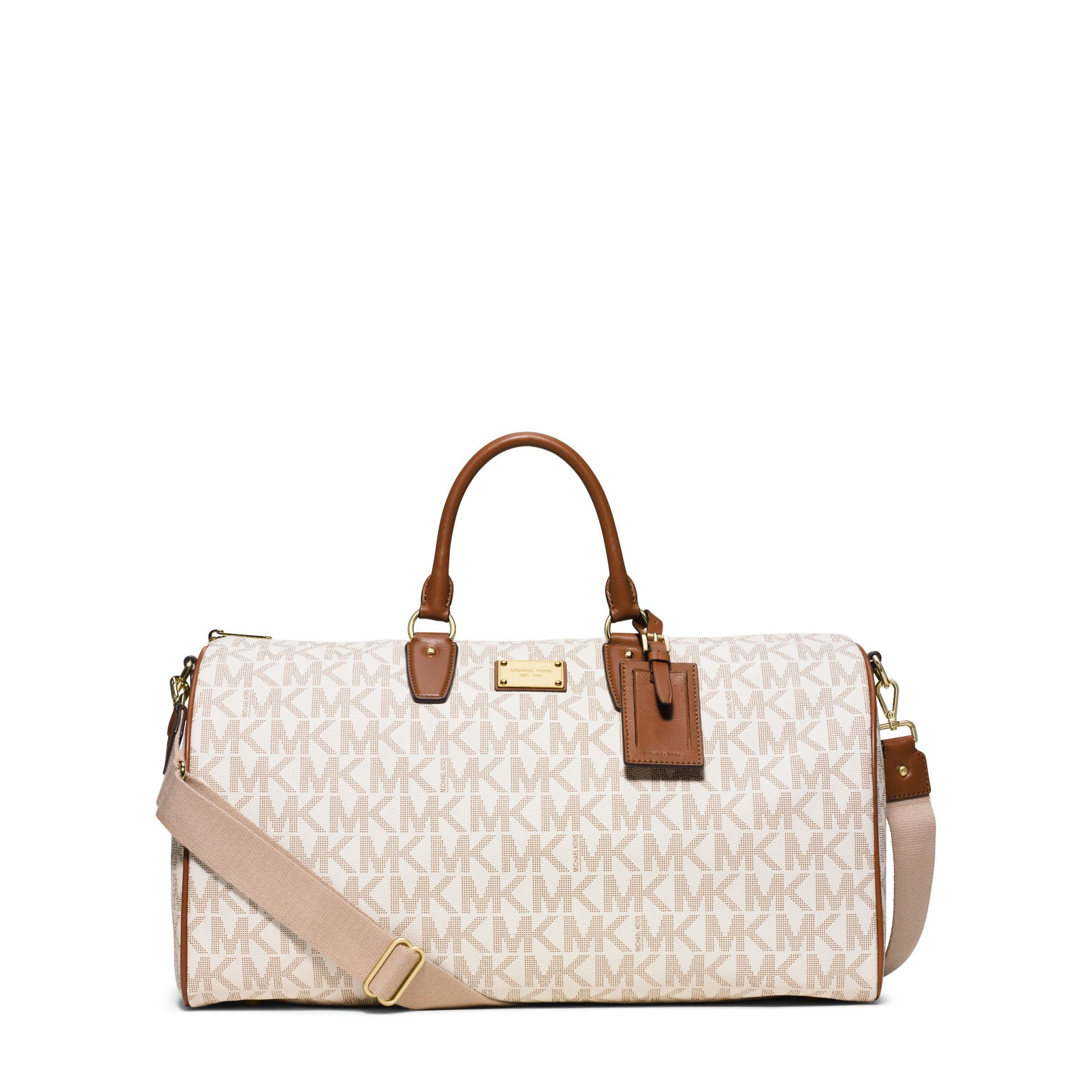 Lyst Michael Kors Jet Set Travel Weekender In White Gallery
